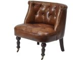 Burley Leather Buttoned Chair
